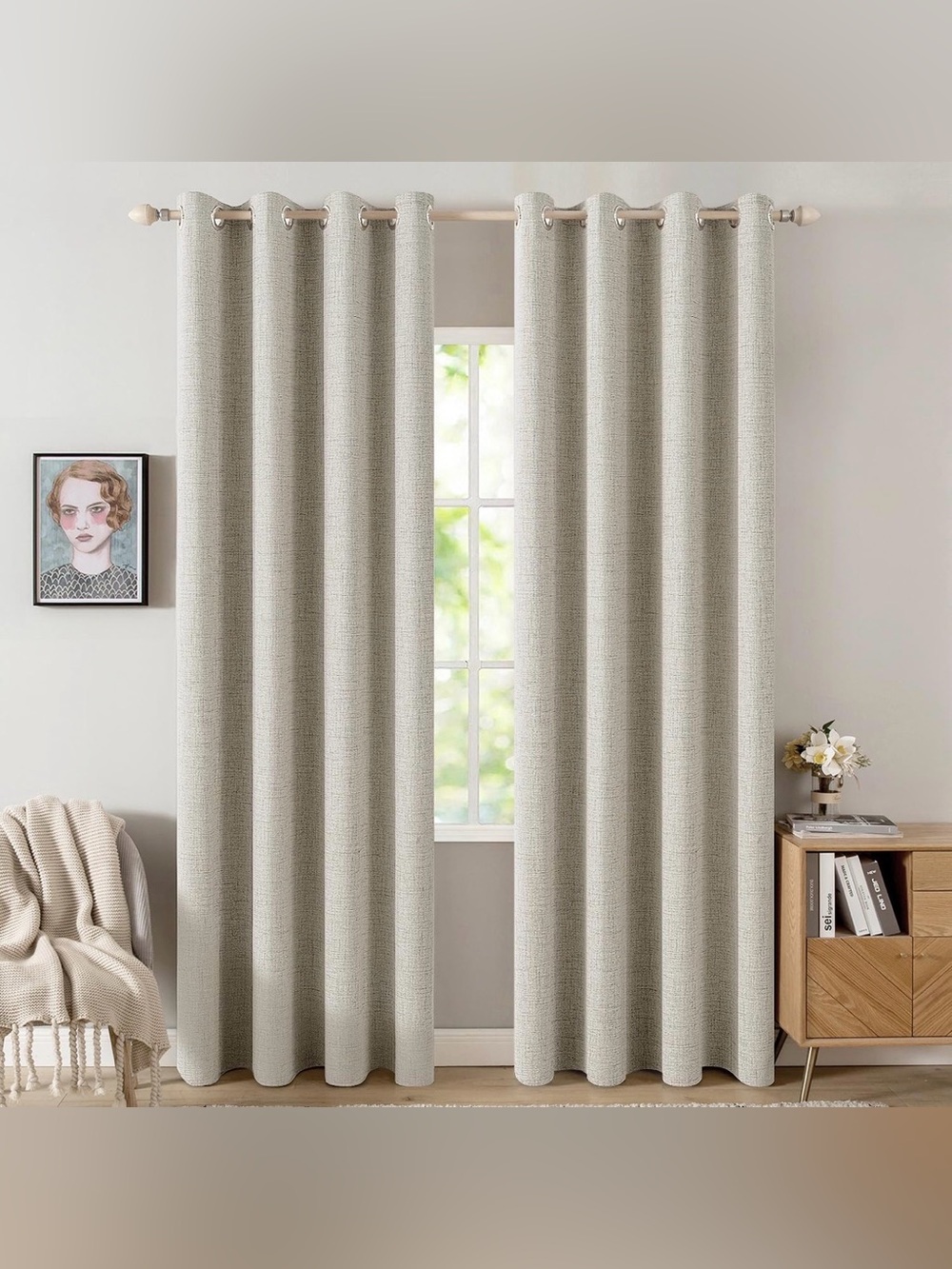 Miulee blackout curtains 52x84” - Set of 2